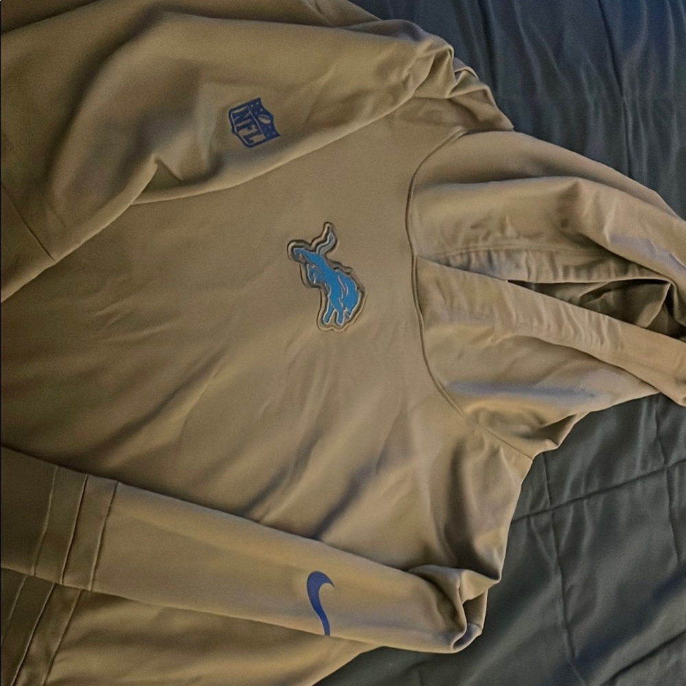 Nike Gray dri-fit lightweight Hoodie with Blue NFL Logo